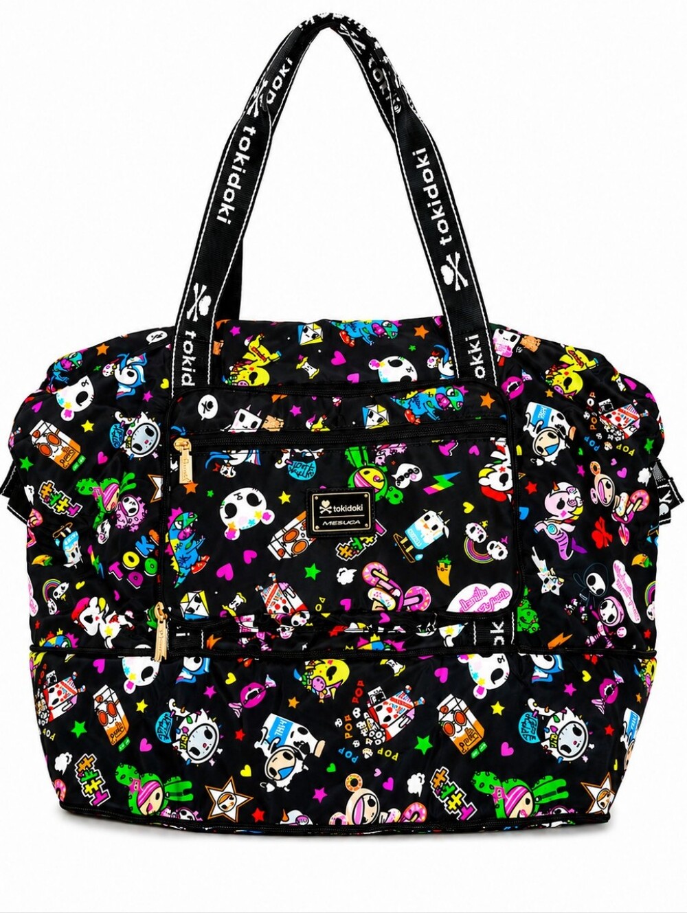 💜 TokiDoki Unicorno Expandable Duffle Bag Weekender Carry On Luggage